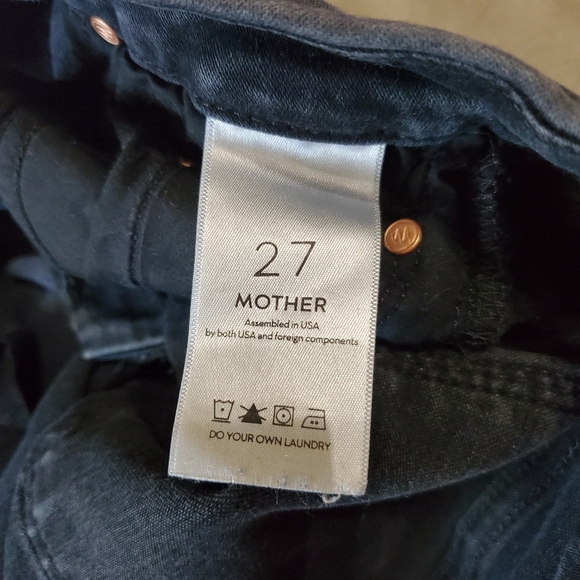 Mother Looker Ankle Fray Black Jeans - Picture 6 of 6